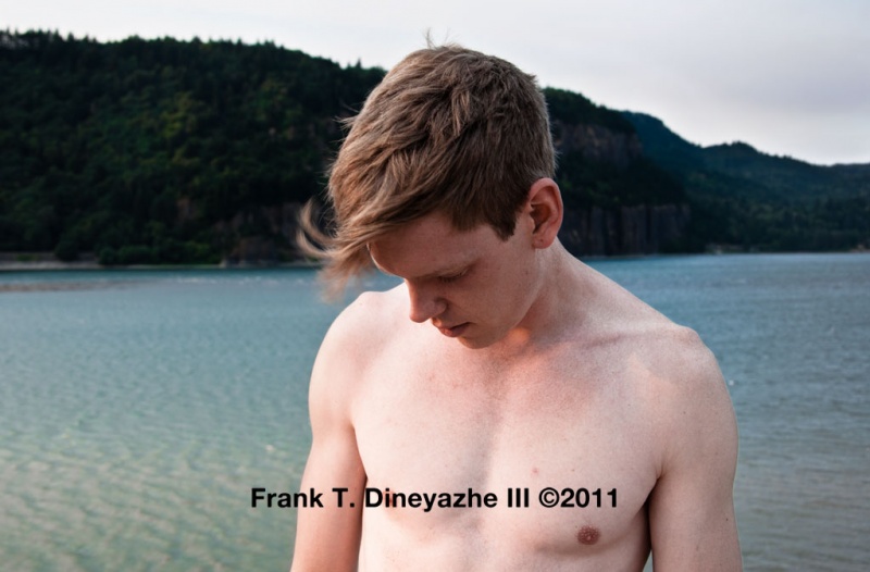 Male model photo shoot of Frank Dineyazhe III in Columbia River Gorge