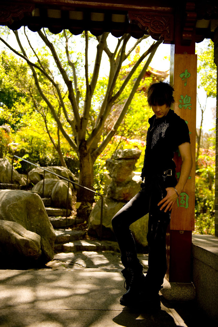 Male model photo shoot of Aurashiera in Chinese Gardens Sydney
