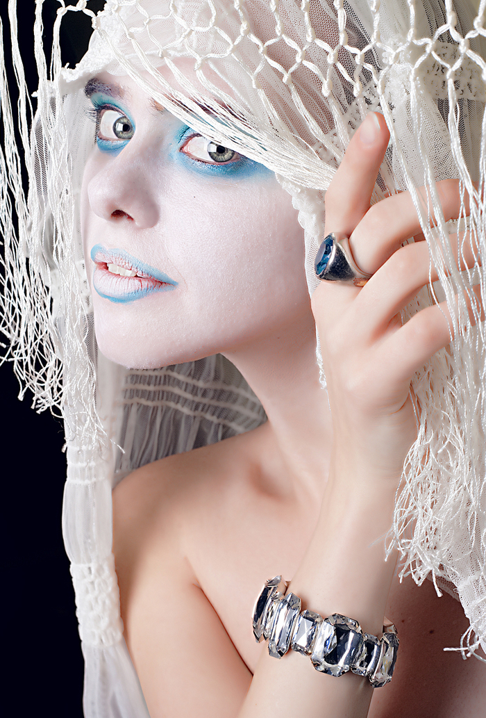 Female model photo shoot of No3rdAngel by RicciChen in Toronto, ON, makeup by Jonah Fheonix