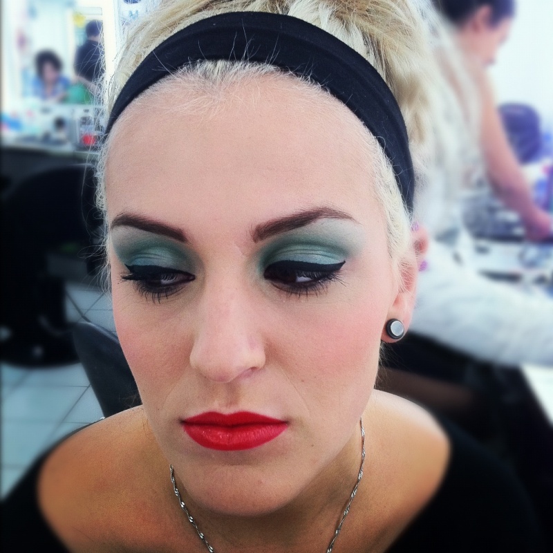 Female model photo shoot of Coral Melnyk in Complections International Academy of Make-Up Artistry