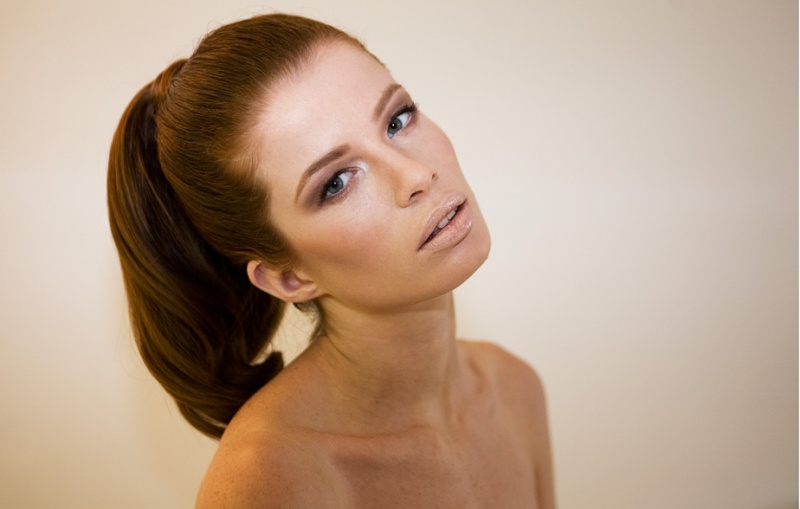 Female model photo shoot of Syran John Hair Mua in The London Hair and Make-up Adademy