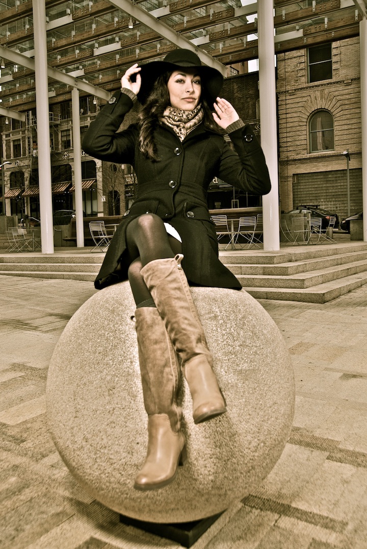 Female model photo shoot of Daniela Spero in Downtown Portland
