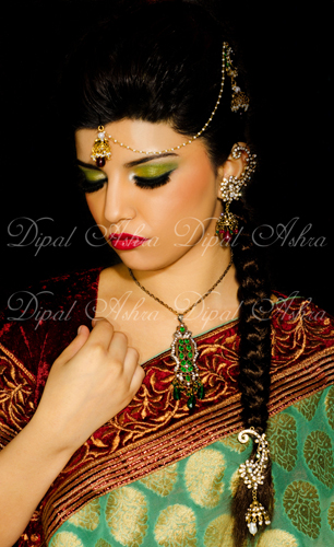 Female model photo shoot of Dipal Ashra MUA