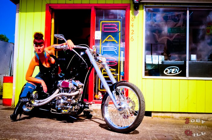 Female model photo shoot of Harley PDX