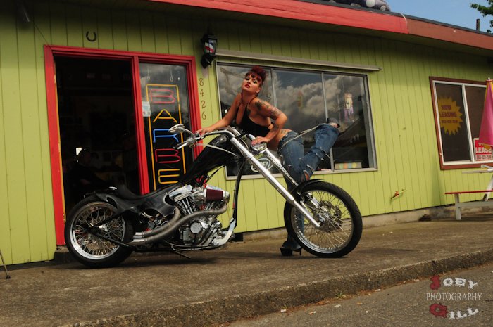 Female model photo shoot of Harley PDX