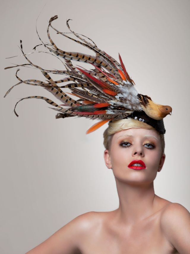 Male model photo shoot of ArturoRios Hat designer in Model :Heather Burton--MUA: Anthony Hguyen-hair: Twixxy