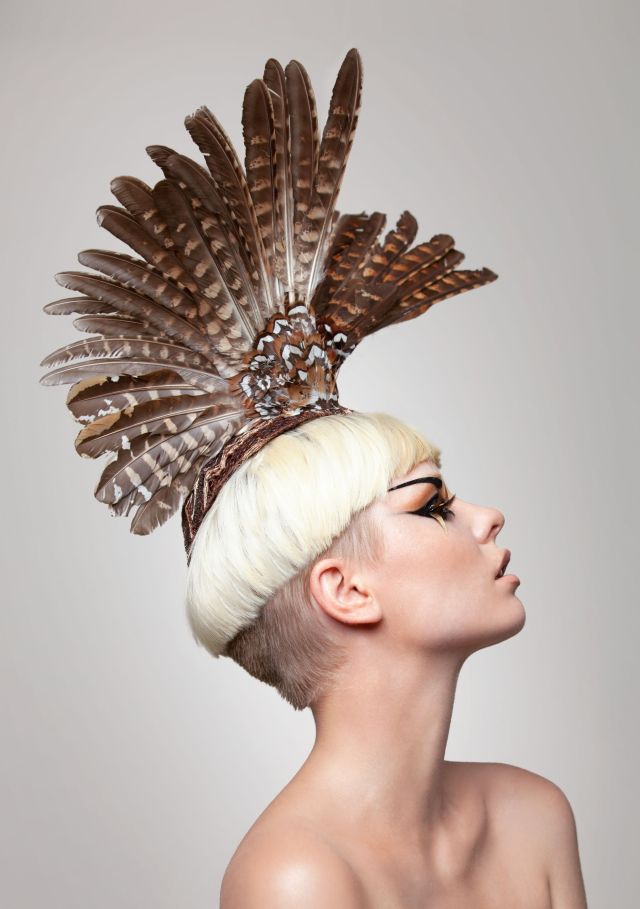 Male model photo shoot of ArturoRios Hat designer in Model: Heather Burton--MUA: Anthony Hguyen-Hair: Twixxy