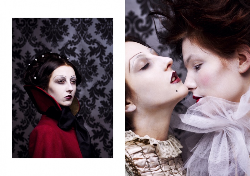 Female model photo shoot of kamecka m and Claire Louise Binnie in edinburgh, art complex.