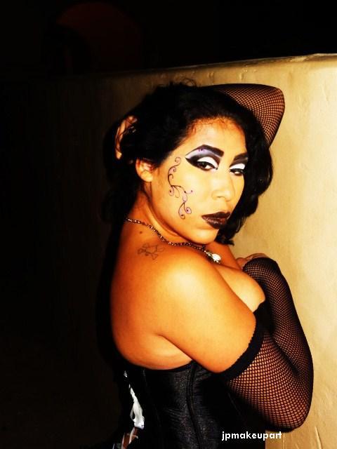 Female model photo shoot of Selene Cruz, makeup by Jamison Pasi