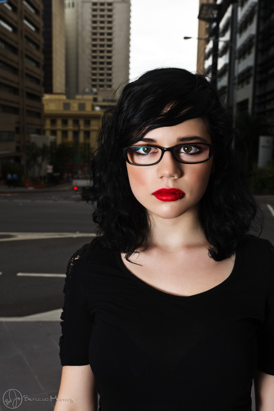 Female model photo shoot of Lita MUA in Brisbane CBD