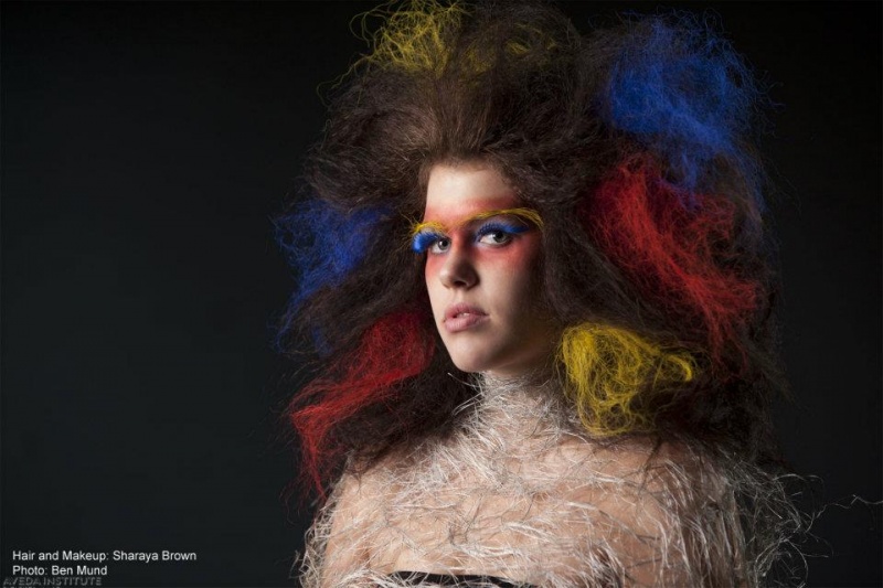 Female model photo shoot of Sydney Cullen in Aveda Institue Portland