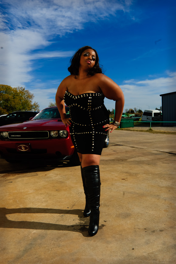 Female model photo shoot of AM Rose by Wolfie Mueller in Bernards Autoshop , Norman Oklahoma