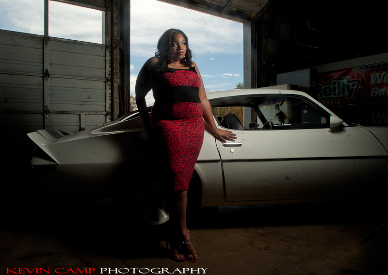 Female model photo shoot of AM Rose in Bernards Autoshop , Norman Oklahoma