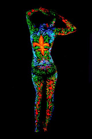 Female model photo shoot of Ariel Monique in New Orleans, body painted by Irina NOLA