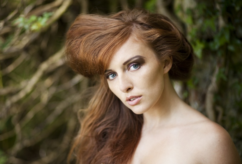 Female model photo shoot of Copper Locks in Scotland
