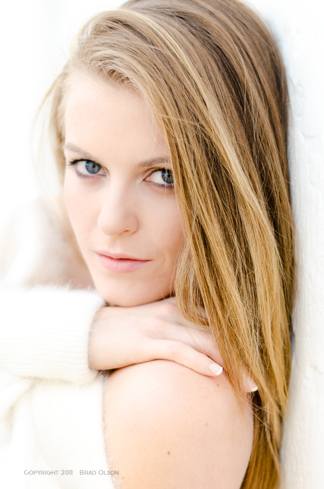 Female model photo shoot of Morgan Kellar by Brad Olson, makeup by Dori Randall