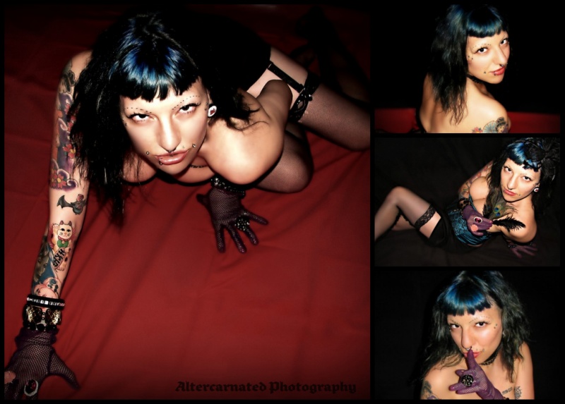Female model photo shoot of Altercarnated  in Altercarnated Photography Studio, London