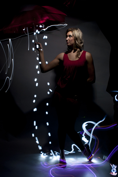 Male and Female model photo shoot of Graffiti Light Project and Lauren Leigh  in Fayetteville AR