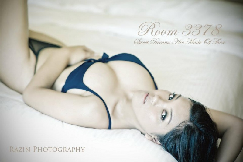 Female model photo shoot of Nath Blue by Razin Razor in MBS, Singapore