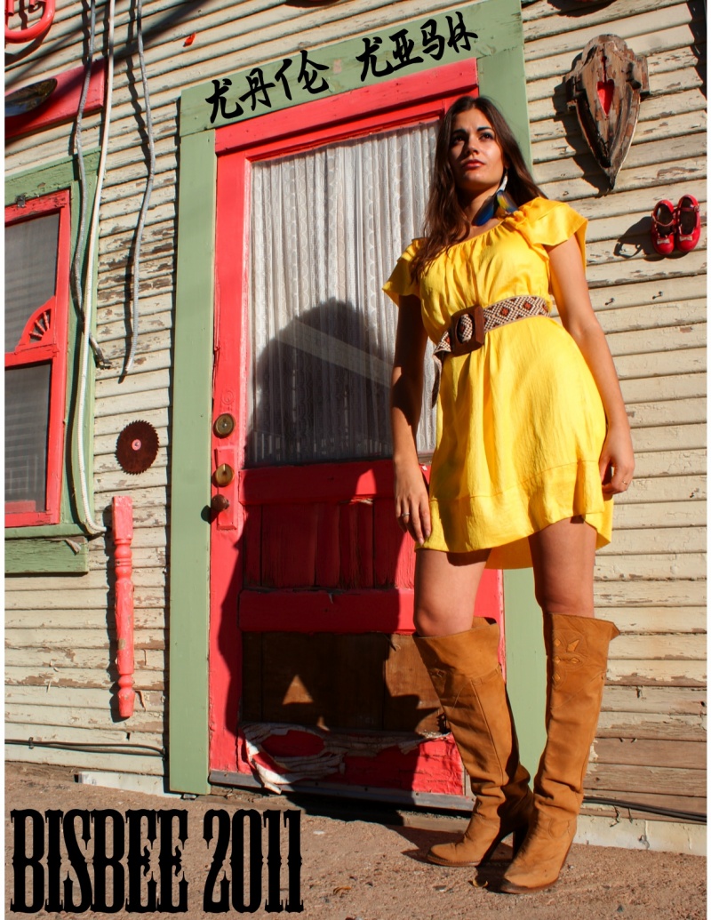 Male and Female model photo shoot of Manuel H Ayala and Kate Kish in Bisbee, AZ