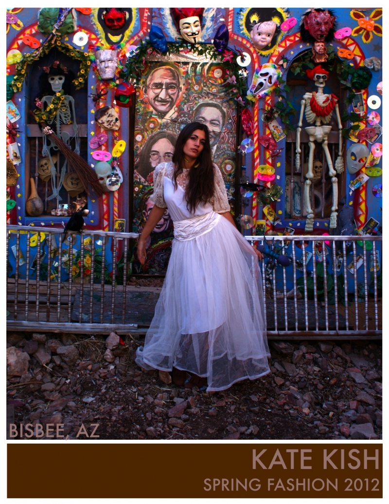Male and Female model photo shoot of Manuel H Ayala and Kate Kish in Bisbee, AZ