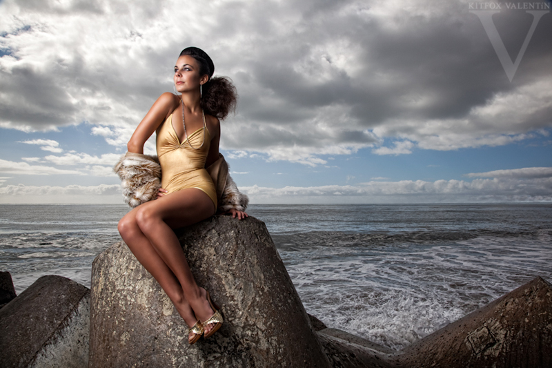 Female model photo shoot of Gina Gibbons by Kitfox Valentin in Santa Cruz, CA