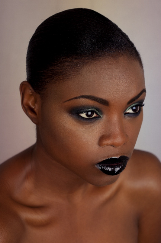 Female model photo shoot of Blessing Boyega by Faye Oakwell in London, makeup by EmmaHumphreyMakeup 