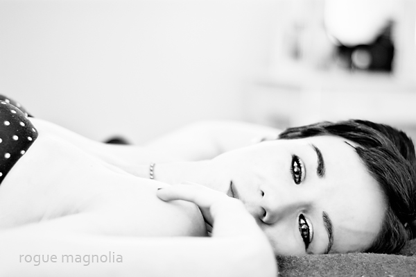 Female model photo shoot of the rogue magnolia