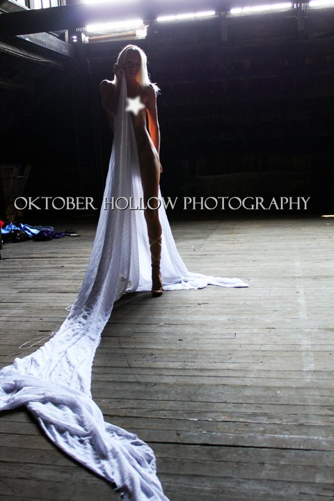 Female model photo shoot of Cameron Tyler in Warehouse Shoot