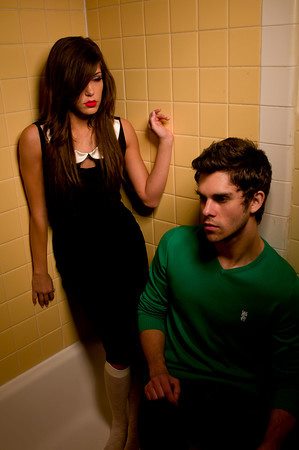 Male and Female model photo shoot of ALEXANDER and Meghan Nicole by Pinero Photography