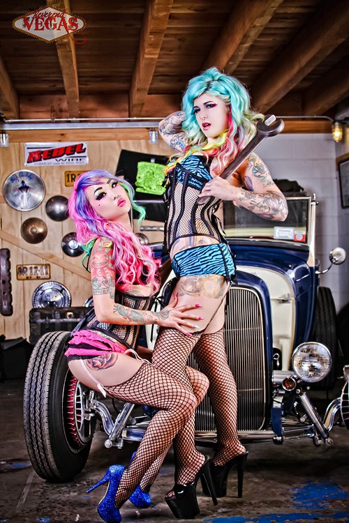 Female model photo shoot of Cinched Tight and Miss Mischief by Reverend Vegas