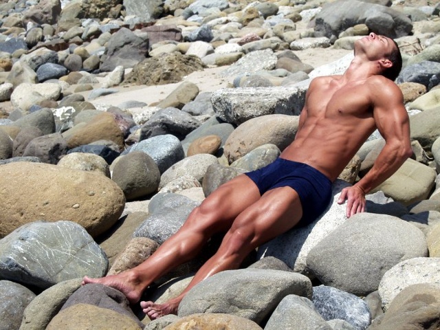 Male model photo shoot of Fit Christopher in Malibu, California.