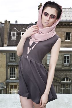 Female model photo shoot of TEA AT AUNTIES in Edinburgh Oloroso, wardrobe styled by Laura Blyth Styling