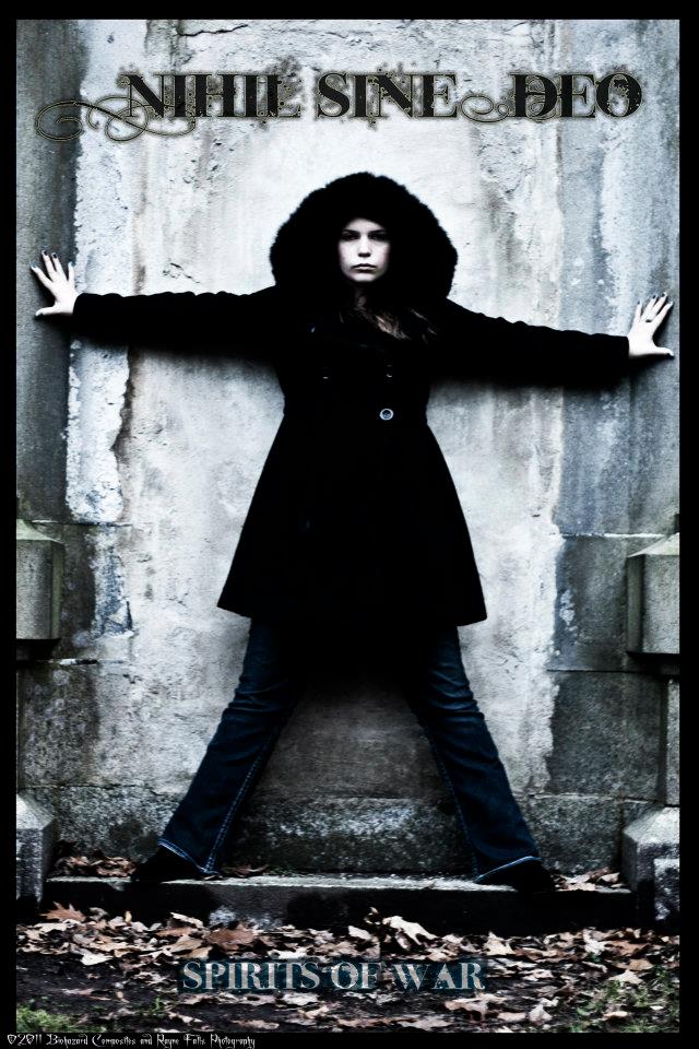Female model photo shoot of Vaslissa Midnight by Biohazard Composites in Mt. Hope Cemetery