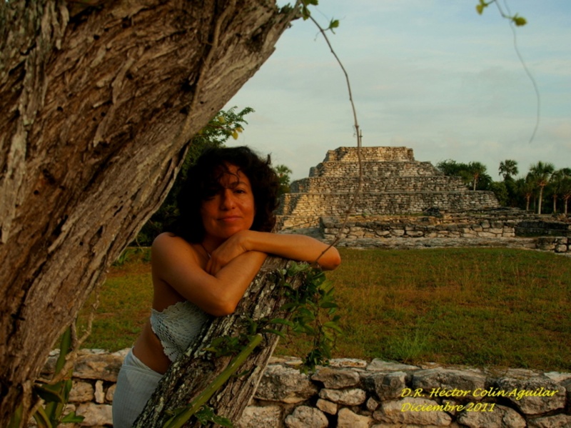 Female model photo shoot of Dudimodel by Hector Colin Aguilar in Xcambó Yucatán, México