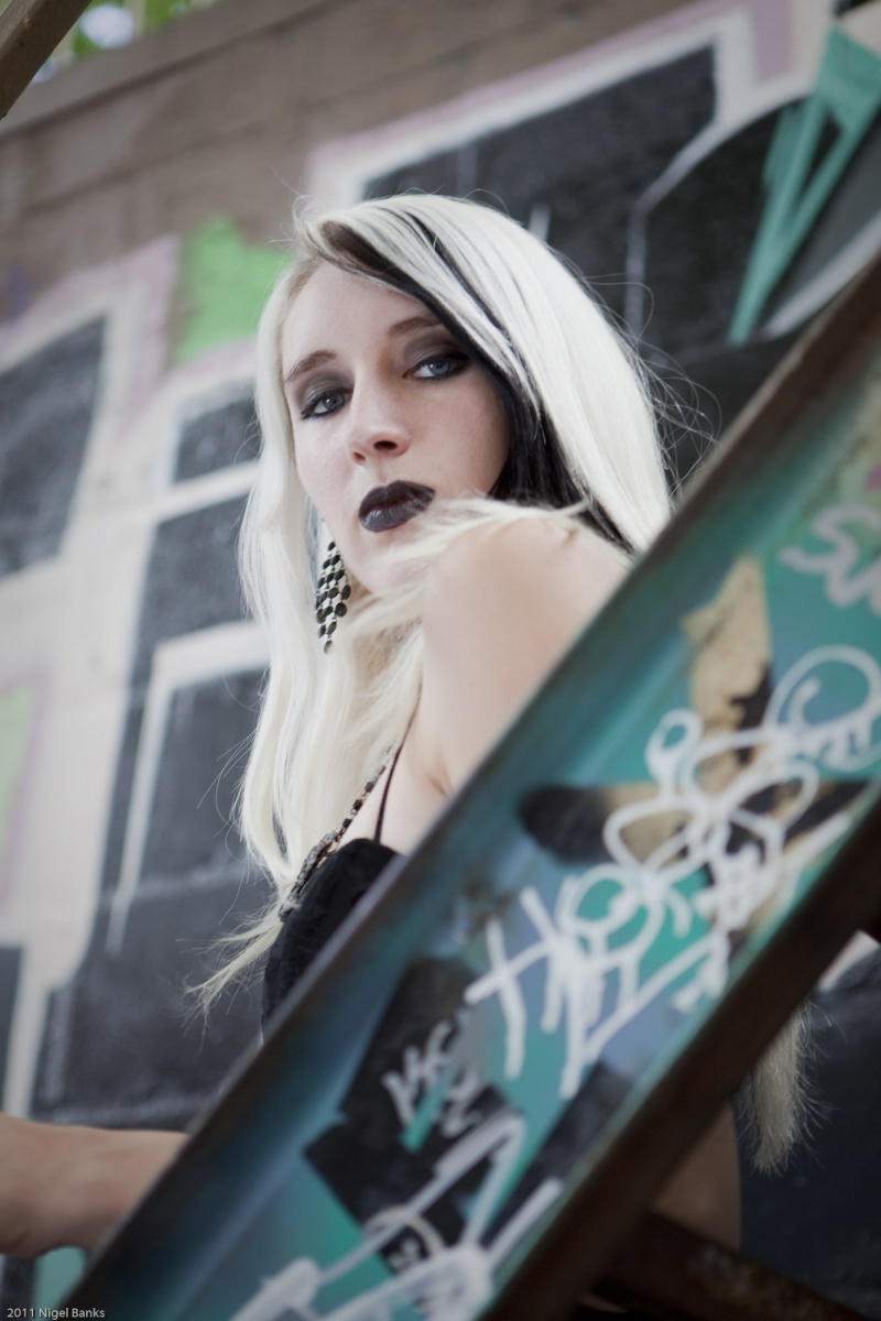Female model photo shoot of Berlynn Night by Nigel B in Queen St, Toronto