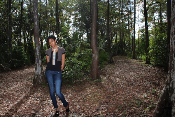 Female model photo shoot of Pearl Bandhu by Hikari Designs in Hamptons Pines Park, North Lauderdale, FL