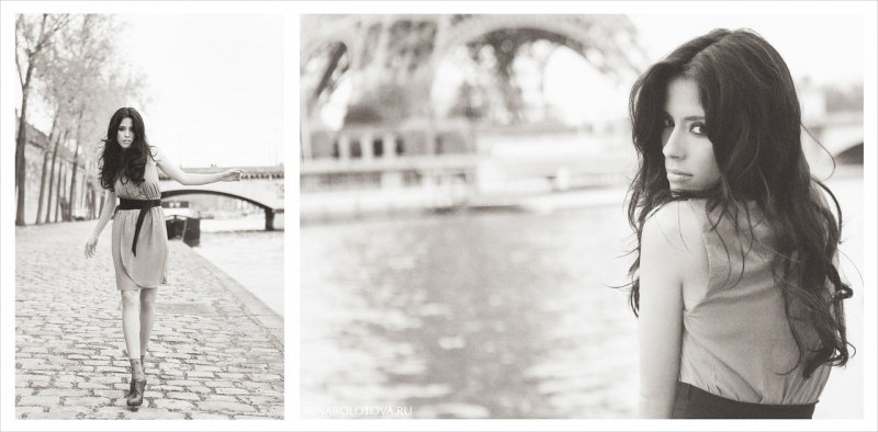 Female model photo shoot of Irina Bolotova and Melifera in Paris