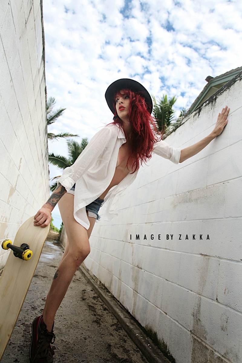 Female model photo shoot of Olive Olson by zakka in Kailua, Hawai'i
