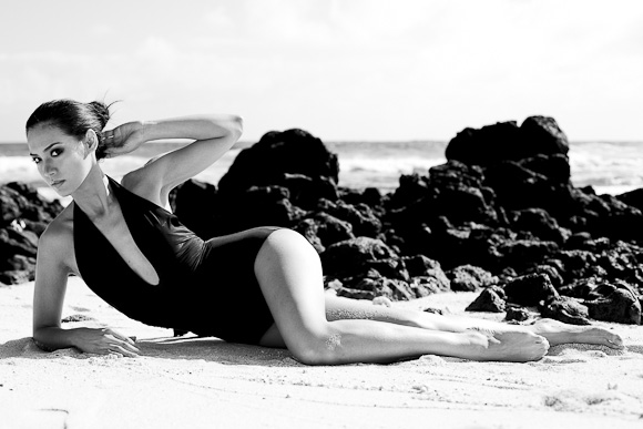 Female model photo shoot of Justine Stevens in hawaii
