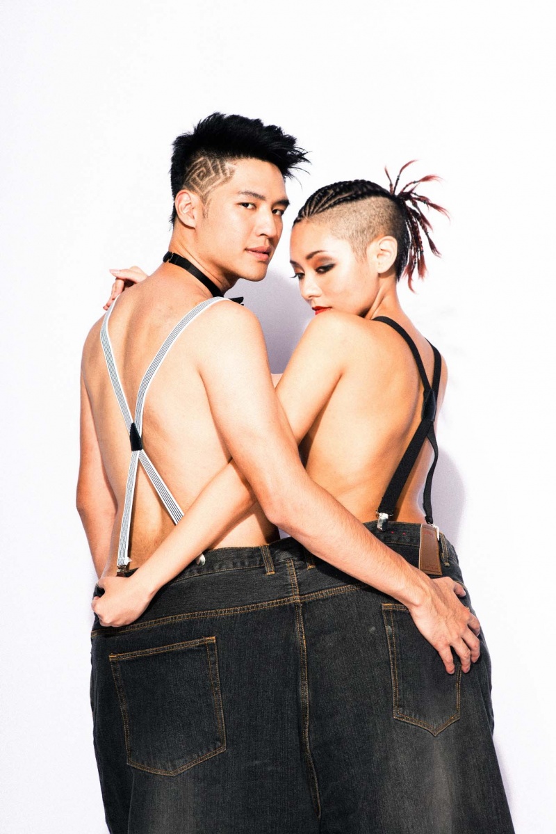 Female and Male model photo shoot of Angelica Hung and Hindley by Jun Tsang