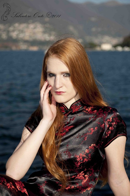 Female model photo shoot of Veronica Banshee in Como, Italy