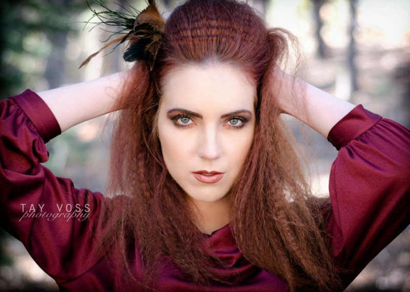 Female model photo shoot of Lyndsey CreativeStylist in Mt. Charleston, makeup by Jordan Price MUA
