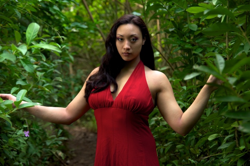Female model photo shoot of Kari Oshi in Maunawili Falls