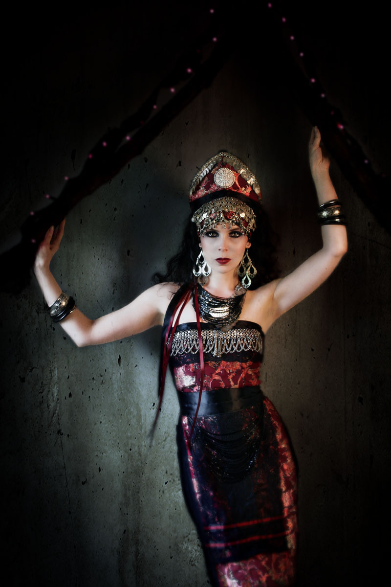 Female model photo shoot of Natasha Lazarovic by Anisa Nin, clothing designed by Temna Fialka
