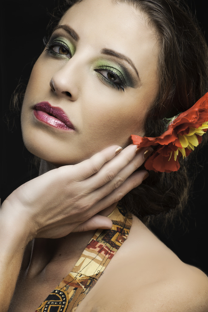 Female model photo shoot of klaine makeup