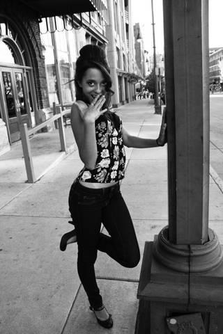 Female model photo shoot of Anna Cruz-La  in Downtown Denver