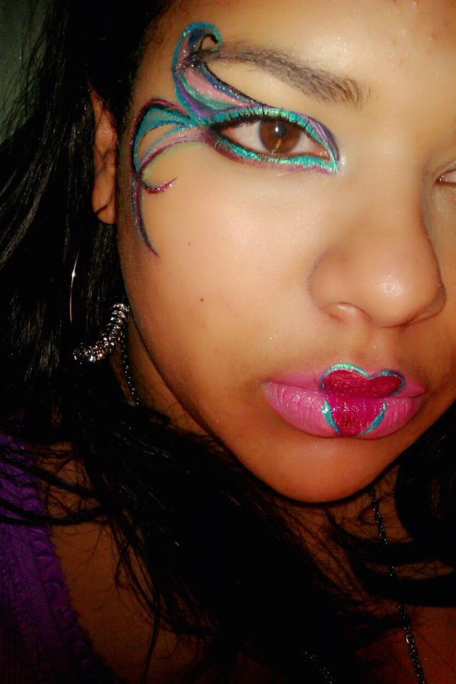 Female model photo shoot of lipsticksnshadows