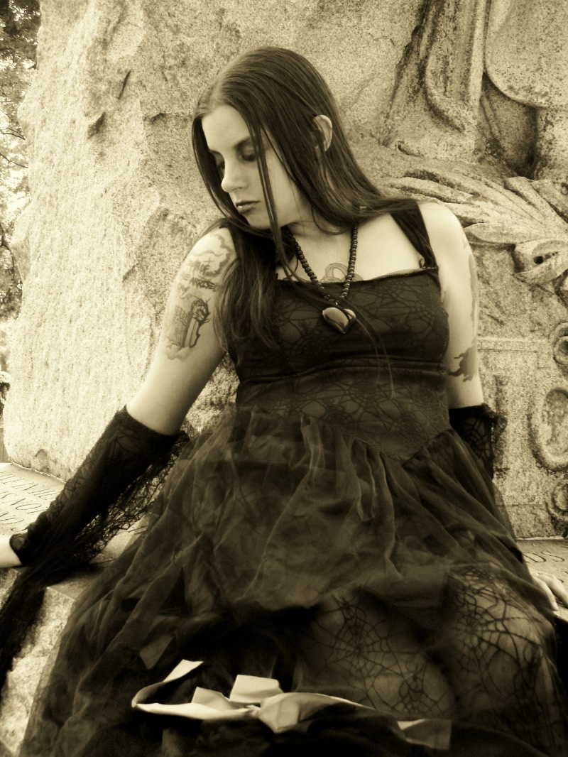 Female model photo shoot of Xandir13 and jessangel2003 in cemetery