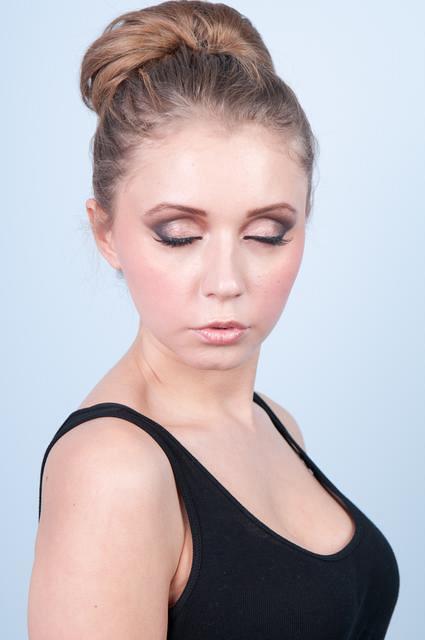 Female model photo shoot of JessValentin in CHIC STUDIOS SHOOT